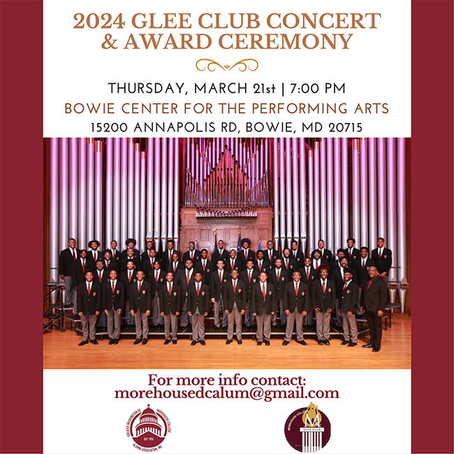Morehouse College 2024 Glee Club Concert & Award Ceremony Bowie